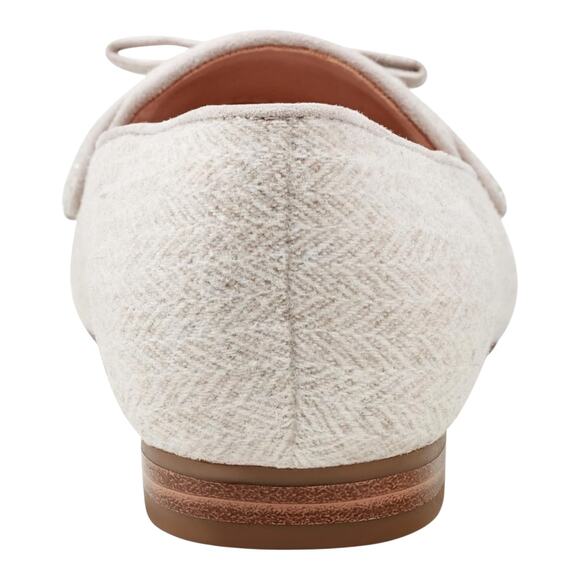 Bandolino Women's Meonna Square Toe Bow Detail Loafers Ivory Size 9 1/2 - Picture 3 of 5